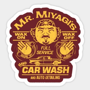 Mr. Miyagi's Car Wash Sticker